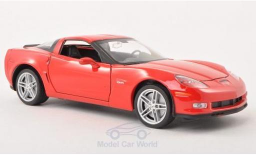 Coche miniatura Chevrolet Corvette 1/24 Welly Z06 rojo 2007 Chevrolet Corvette 1/24 Welly Z06 rojo 2007 coche miniatura