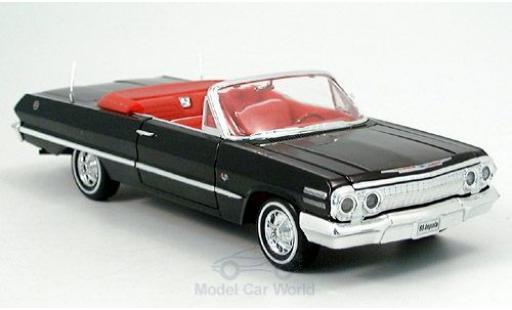 Coche miniatura Chevrolet Impala 1/24 Welly Cabriolet negro 1963 ohne Vitrine Chevrolet Impala 1/24 Welly Cabriolet negro 1963 ohne Vitrine coche miniatura