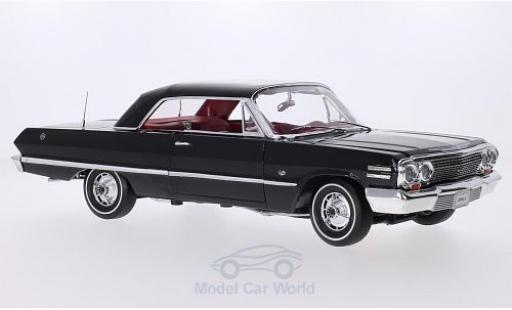 Coche miniatura Chevrolet Impala 1/18 Welly Hardtop Coupe negro 1963 Chevrolet Impala 1/18 Welly Hardtop Coupe negro 1963 coche miniatura