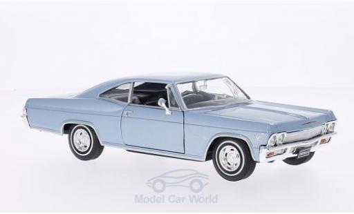 Coche miniatura Chevrolet Impala 1/24 Welly SS 396 metalico azul 1965 Chevrolet Impala 1/24 Welly SS 396 metalico azul 1965 coche miniatura