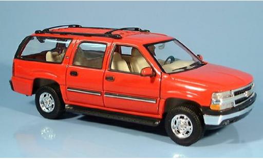 Coche miniatura Chevrolet Suburban 1/24 Welly rojo 2001 1:24 Chevrolet Suburban 1/24 Welly rojo 2001 1:24 coche miniatura