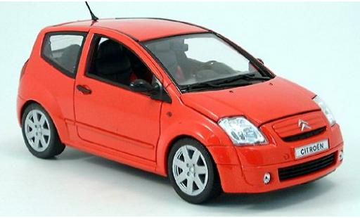Coche miniatura Citroen C2 1/18 Welly rojo 2003 1:18 Citroen C2 1/18 Welly rojo 2003 1:18 coche miniatura
