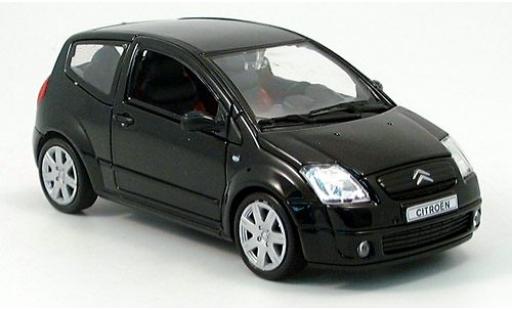 Coche miniatura Citroen C2 1/24 Welly schwarz 2004 1:24 Citroen C2 1/24 Welly schwarz 2004 1:24 coche miniatura