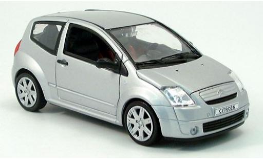 Coche miniatura Citroen C2 1/24 Welly silber 2004 1:24 Citroen C2 1/24 Welly silber 2004 1:24 coche miniatura