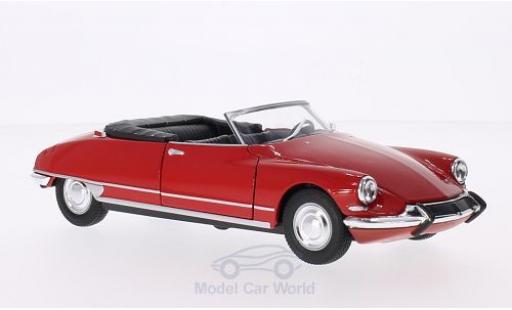 Coche miniatura Citroen DS Cabriolet 1/24 Welly 19 Cabriolet rojo Verdeck geöffnet Citroen DS Cabriolet 1/24 Welly 19 Cabriolet rojo Verdeck geöffnet coche miniatura