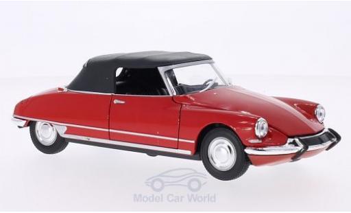 Coche miniatura Citroen DS Cabriolet 1/24 Welly 19 Cabriolet rojo Verdeck geschlossen Citroen DS Cabriolet 1/24 Welly 19 Cabriolet rojo Verdeck geschlossen coche miniatura