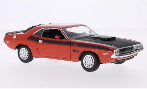 Coche miniatura Dodge Challenger 1/24 Welly T/A naranja/matt-negro 1970 Dodge Challenger 1/24 Welly T/A naranja/matt-negro 1970 coche miniatura