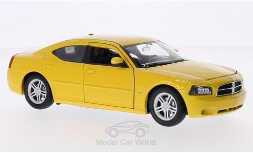 Coche miniatura Dodge Charger 2006 1/24 Welly R/T amarillo 2006 Dodge Charger 2006 1/24 Welly R/T amarillo 2006 coche miniatura