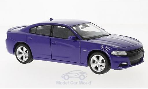 Coche miniatura Dodge Charger 1/24 Welly R/T lila 2016 Dodge Charger 1/24 Welly R/T lila 2016 coche miniatura
