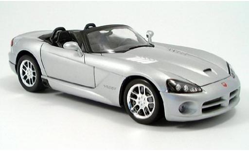 Coche miniatura Dodge Viper 1/18 Welly SRT 10 silber 1:18 Dodge Viper 1/18 Welly SRT 10 silber 1:18 coche miniatura