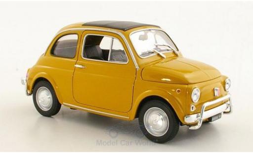 Coche miniatura Fiat 500 1/18 Welly amarillo 1957 ohne Vitrine Fiat 500 1/18 Welly amarillo 1957 ohne Vitrine coche miniatura