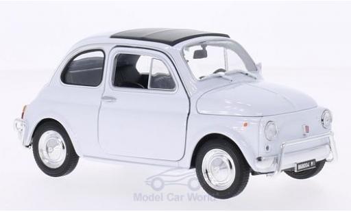 Fiat 500 1/24 Welly blanco coche miniatura