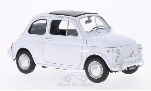 Fiat 500 1/18 Welly blanco 1957 coche miniatura