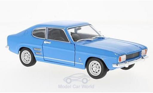 Coche miniatura Ford Capri 1/24 Welly I 1600 GT XLR azul 1969 Ford Capri 1/24 Welly I 1600 GT XLR azul 1969 coche miniatura
