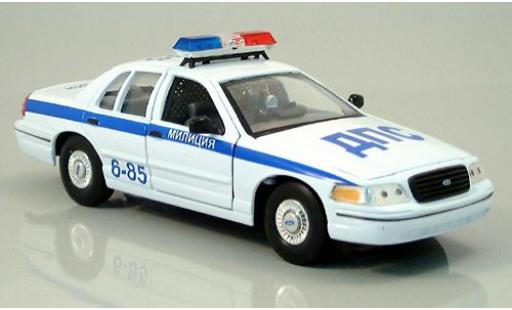 Coche miniatura Ford Crown 1/24 Welly Victoria Polizei Moskau 1:24 Ford Crown 1/24 Welly Victoria Polizei Moskau 1:24 coche miniatura