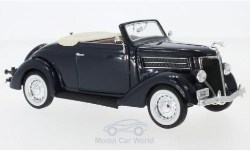 Coche miniatura Ford Deluxe 1/24 Welly Cabriolet azul 1936 Ford Deluxe 1/24 Welly Cabriolet azul 1936 coche miniatura