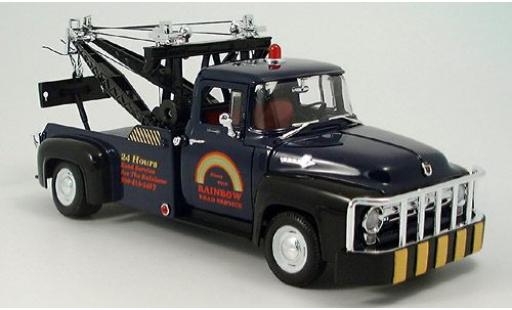 Coche miniatura Ford F-100 1/18 Welly F 100 Abschleppwagen dk. blau 1956 1:18 Ford F-100 1/18 Welly F 100 Abschleppwagen dk. blau 1956 1:18 coche miniatura