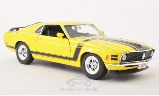 Coche miniatura Ford Mustang 1/24 Welly Boss 302 amarillo 1970 ohne Vitrine Ford Mustang 1/24 Welly Boss 302 amarillo 1970 ohne Vitrine coche miniatura