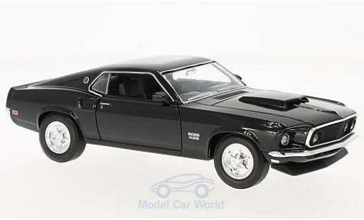 Coche miniatura Ford Mustang 1969 1/24 Welly Boss 429 negro 1969 Ford Mustang 1969 1/24 Welly Boss 429 negro 1969 coche miniatura