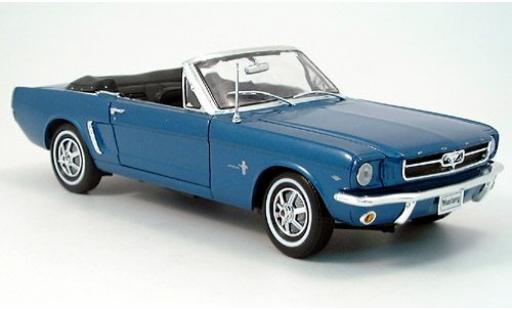 Coche miniatura Ford Mustang 1/18 Welly Cabriolet met. blau 1964 1:18 Ford Mustang 1/18 Welly Cabriolet met. blau 1964 1:18 coche miniatura