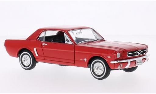 Ford Mustang 1/24 Welly Coupe rojo 1964 1:24 coche miniatura