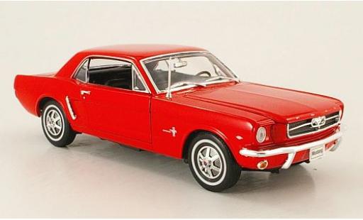Coche miniatura Ford Mustang 1/24 Welly Coupe rojo 1964 Ford Mustang 1/24 Welly Coupe rojo 1964 coche miniatura