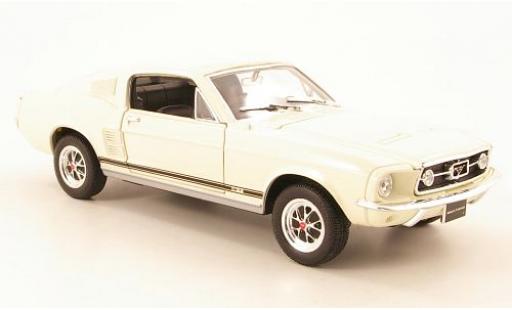 Coche miniatura Ford Mustang 1/24 Welly GT beige 1967 1:24 Ford Mustang 1/24 Welly GT beige 1967 1:24 coche miniatura