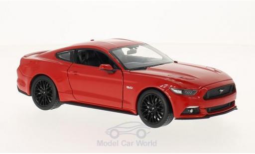Coche miniatura Ford Mustang GT 1/24 Welly GT rojo 2015 Ford Mustang GT 1/24 Welly GT rojo 2015 coche miniatura