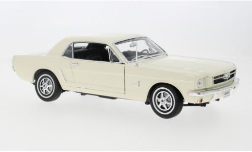 Coche miniatura Ford Mustang 1/18 Welly Hardtop weiss 1964 1:18 Ford Mustang 1/18 Welly Hardtop weiss 1964 1:18 coche miniatura