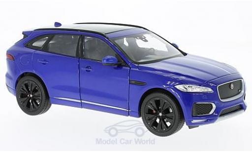 Coche miniatura Jaguar F-Pace 1/24 Welly metalico azul 2016 Jaguar F-Pace 1/24 Welly metalico azul 2016 coche miniatura