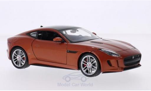 Coche miniatura Jaguar F-Type 1/24 Welly Coupe kupfer/negro Jaguar F-Type 1/24 Welly Coupe kupfer/negro coche miniatura