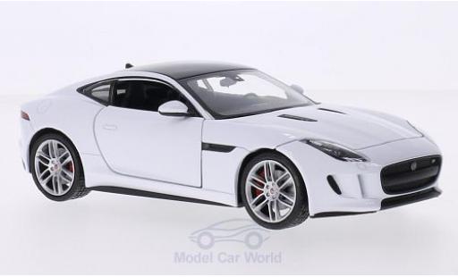 Coche miniatura Jaguar F-Type 1/24 Welly Coupe blanco/negro Jaguar F-Type 1/24 Welly Coupe blanco/negro coche miniatura