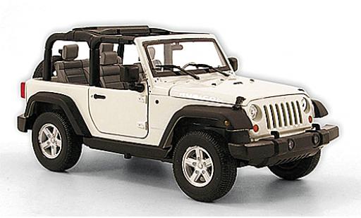 Coche miniatura Jeep Wrangler 1/24 Welly Rubicon weiss 2007 1:24 Jeep Wrangler 1/24 Welly Rubicon weiss 2007 1:24 coche miniatura