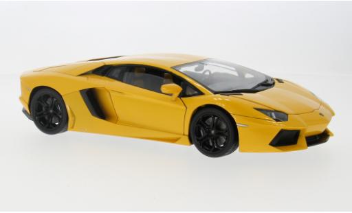 Coche miniatura Lamborghini Aventador 1/18 Welly LP 700-4 gelb 2011 1:18 Lamborghini Aventador 1/18 Welly LP 700-4 gelb 2011 1:18 coche miniatura