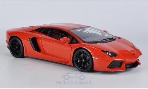 Coche miniatura Lamborghini Aventador 1/18 Welly LP 700-4 naranja ohne Vitrine Lamborghini Aventador 1/18 Welly LP 700-4 naranja ohne Vitrine coche miniatura