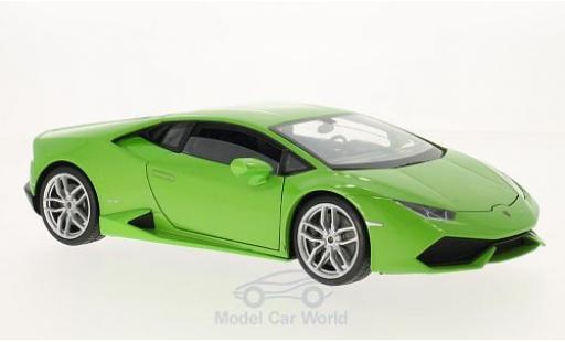 Coche miniatura Lamborghini Huracan 1/18 Welly LP 610-4 metalico verde Lamborghini Huracan 1/18 Welly LP 610-4 metalico verde coche miniatura
