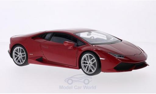 Coche miniatura Lamborghini Huracan 1/18 Welly LP 610-4 metalico rojo 2014 Lamborghini Huracan 1/18 Welly LP 610-4 metalico rojo 2014 coche miniatura