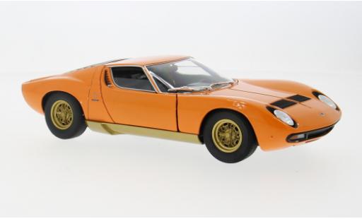 Coche miniatura Lamborghini Miura 1/18 Welly P400 naranja 1971 1:18 Lamborghini Miura 1/18 Welly P400 naranja 1971 1:18 coche miniatura