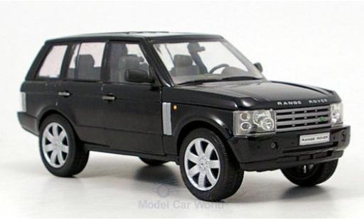 Coche miniatura Land Rover Range Rover 1/24 Welly negro 2003 ohne Vitrine Land Rover Range Rover 1/24 Welly negro 2003 ohne Vitrine coche miniatura