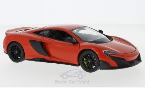 McLaren 675 1/24 Welly LT rojo coche miniatura