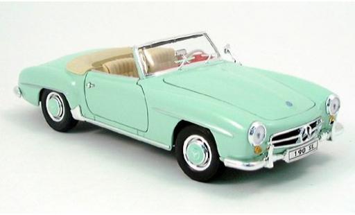 Coche miniatura Mercedes 190 1/18 Welly SL Cabriolet grün 1955 1:18 Mercedes 190 1/18 Welly SL Cabriolet grün 1955 1:18 coche miniatura