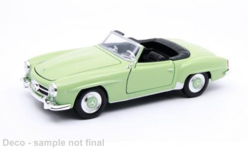 Coche miniatura Mercedes 190 1/24 Welly SL (W121) grün/schwarz 1955 1:24 Mercedes 190 1/24 Welly SL (W121) grün/schwarz 1955 1:24 coche miniatura