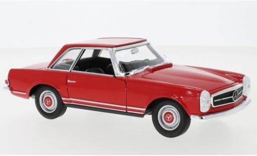 Coche miniatura Mercedes 230 1/24 Welly SL (W113) rojo 1963 Mercedes 230 1/24 Welly SL (W113) rojo 1963 coche miniatura