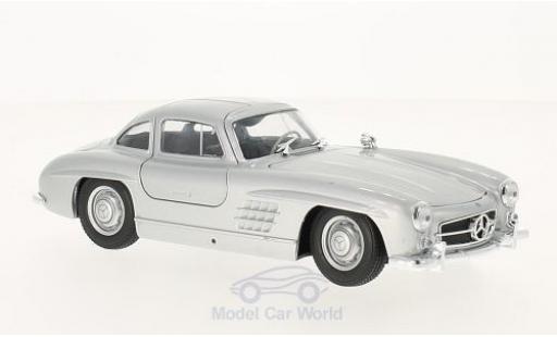 Coche miniatura Mercedes 300 1/24 Welly SL (W198) gris Mercedes 300 1/24 Welly SL (W198) gris coche miniatura