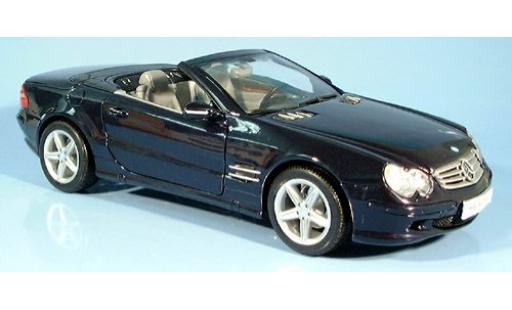 Coche miniatura Mercedes 500 1/18 Welly SL Cabriolet dk. blau 1:18 Mercedes 500 1/18 Welly SL Cabriolet dk. blau 1:18 coche miniatura