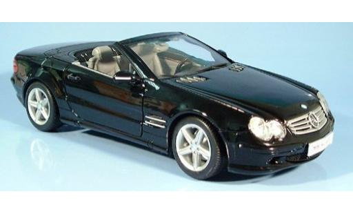 Coche miniatura Mercedes 500 1/18 Welly SL Cabriolet schwarz 2001 1:18 Mercedes 500 1/18 Welly SL Cabriolet schwarz 2001 1:18 coche miniatura