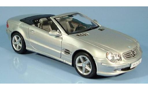 Coche miniatura Mercedes 500 1/18 Welly SL Cabriolet silber 1:18 Mercedes 500 1/18 Welly SL Cabriolet silber 1:18 coche miniatura