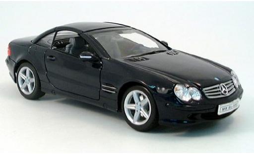 Coche miniatura Mercedes 500 1/18 Welly SL HT gschlossen blau 1:18 Mercedes 500 1/18 Welly SL HT gschlossen blau 1:18 coche miniatura
