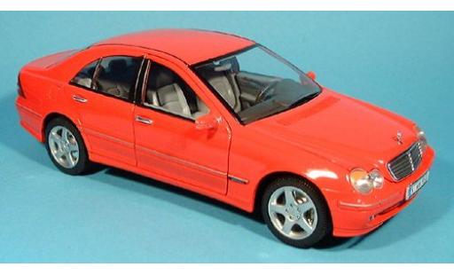 Coche miniatura Mercedes Classe C 1/18 Welly rojo 2001 1:18 Mercedes Classe C 1/18 Welly rojo 2001 1:18 coche miniatura