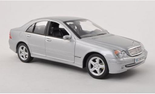 Coche miniatura Mercedes Classe C 1/18 Welly silber silber 2001 1:18 Mercedes Classe C 1/18 Welly silber silber 2001 1:18 coche miniatura
